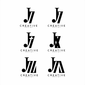 J7, J17, J cross, JX, J7L, J7A logo design.