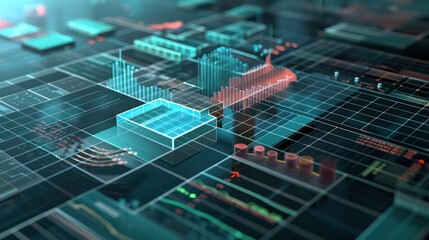 conceptual visualization of a treasurya??s risk management grid, with sectors for credit, market, and operational risks clearly marked