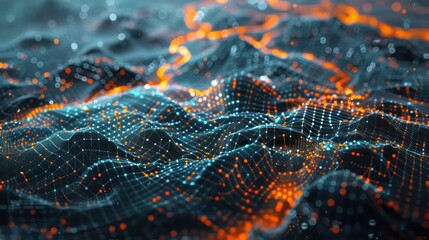 detailed digital landscape illustrating the complex network of global financial exchanges and transactions