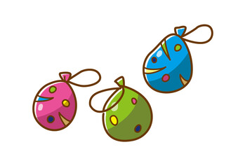 水風船・ヨーヨー　手描きpng