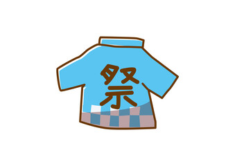 はっぴ　手描きpng