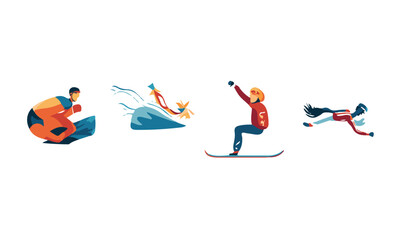 olympic Silhouette , logo, emblem template on White Background