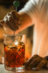 Stir and strain