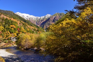 紅葉の上高地ハイキング
