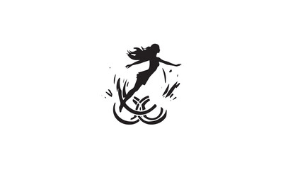 Vector Set Of Olympic Sports black Icons Isolated on White Background