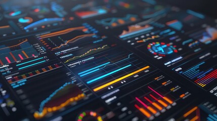 interactive 3D model of a treasury's financial health monitoring system, with critical indicators highlighted