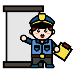 Police are giving directions