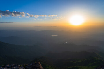 green Mountains beautiful view, travel concept, mountain country