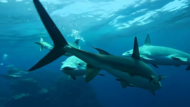 shark in the sea