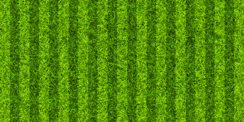 Soccer playing field with green grass. Football pitch background with stripes. Sports ground, stadium with fake or natural grass. Vector illustration © 32 pixels