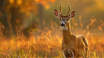 Protecting wildlife as their habitats disappear. world wildlife day with deer's as a background