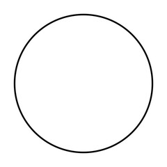 Simple black circle isolated on transparent background, perfect for various graphic design and digital art projects. Ideal choice for logos, icons, buttons.