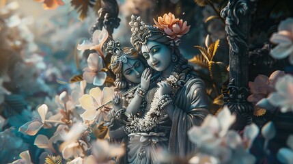 Lord Krishna and Radha  Lord Krishna © Vibu design  gallery