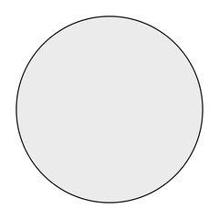 Simple white ball isolated on transparent background, perfect for various graphic design and digital art projects. Ideal choice for logos, icons, buttons.