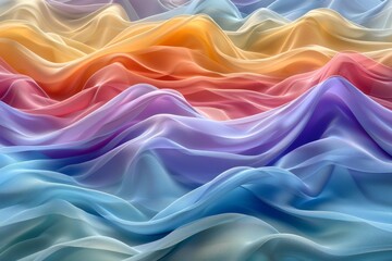 Obraz premium Abstract wavy colorful pattern showcasing modern design and vibrant aesthetics