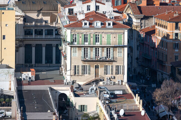 Panorama of city of Nice, France
