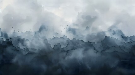 Fototapeta premium Dark gray watercolor abstract background