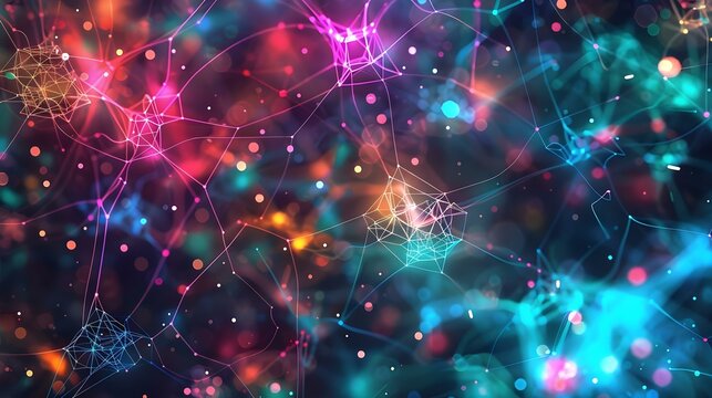 Artistic data labeling illustration with colorful design