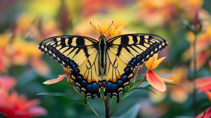 Butterfly resting on a flower