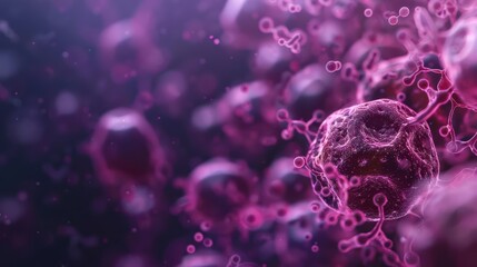 Chondrocytes are represented in an ultramodern, supernatural scene, with copy space, showcasing the specialized cells that produce and maintain the cartilaginous matrix