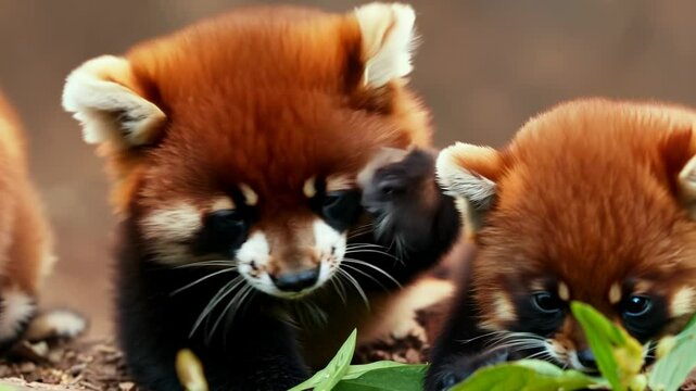 red panda in the zoo