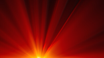 red sun flare.bright warm glow lens.abstract design
