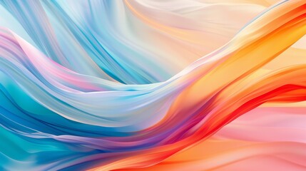 Obraz premium Abstract visual of swirling colors and shapes, creating a dynamic and captivating graphic that evokes movement and emotion