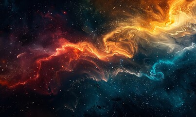 Vibrant aurora patterns