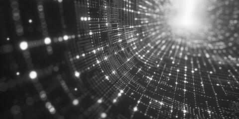 Fototapeta premium Creative binary coding texture. Software programming code. 3D Rendering.