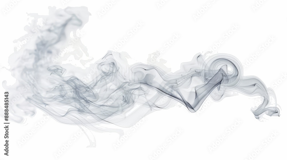 Canvas Prints realistic smoke effect isolated on transparent background
