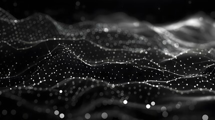 Abstract polygonal space low poly dark background