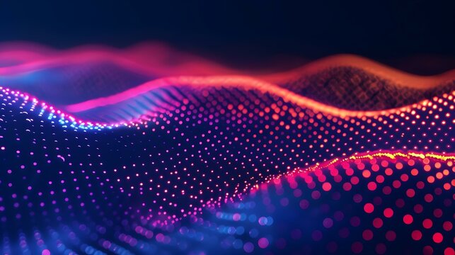 Abstract data visualization background with colorful elements