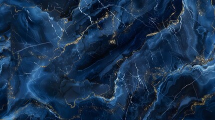 Navy blue marble seamless background