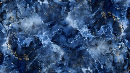 Seamless navy blue marble texture background