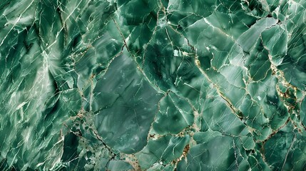 Seamless pattern background of green marble texture