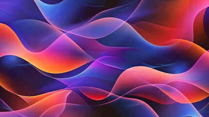 Trendy wavy geometric background composition with gradients Vector illustration