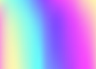Iridescent Texture. Holographic Background. Blue Shiny Background. Retro Geometry Illustration. Hologram Gradient. Chrome Paper. Pastel Cover. Blur Banner. Violet Iridescent Texture