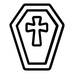 Obraz premium coffin icon