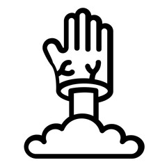 zombie hand icon