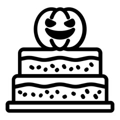 cake halloween icon