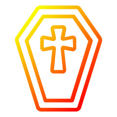 Fototapeta premium coffin icon