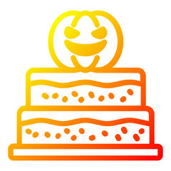 cake halloween icon