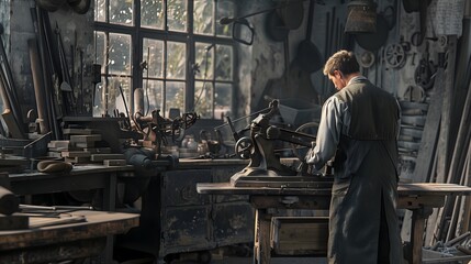 A Craftsman in His Workshop
