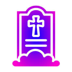 Obraz premium tombstone icon