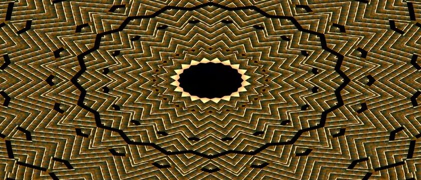 Dynamically animated neon 3d kaleidoscope. Background 4k geometric seamless pattern shape herringbone geometric shapes mirror mixture liquid multi color.