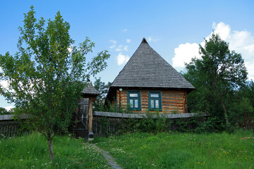 Rural landscape in Barsana, Maramures, Romania