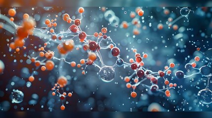 Graphic representation of a molecular bond breaking