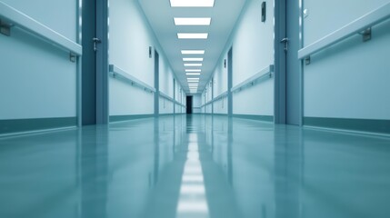 Obraz premium Hospital management is shown in an ultramodern