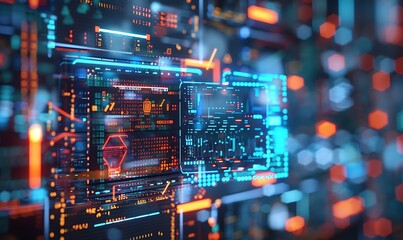 Obraz premium Abstract Digital Interface