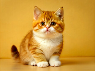 cat, kitten, cute, feline, domestic, portrait, eyes, fur, white, pets, kitty, mammal, young, red, nature, animals